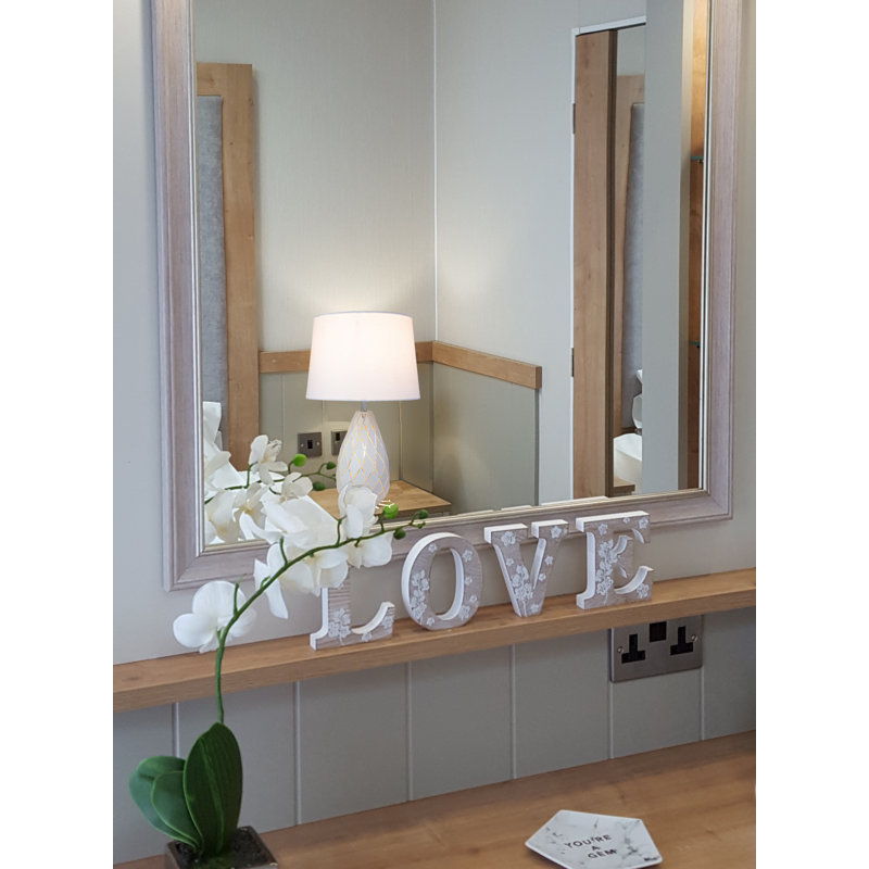 Hargis 46Cm Stencil Metal Cut Out Modern 2-light Table Lamp, White