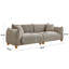 Canapé 88,9 "à 2 places avec coussins décoratifs, canapé peu encombrant pour studio-600478089