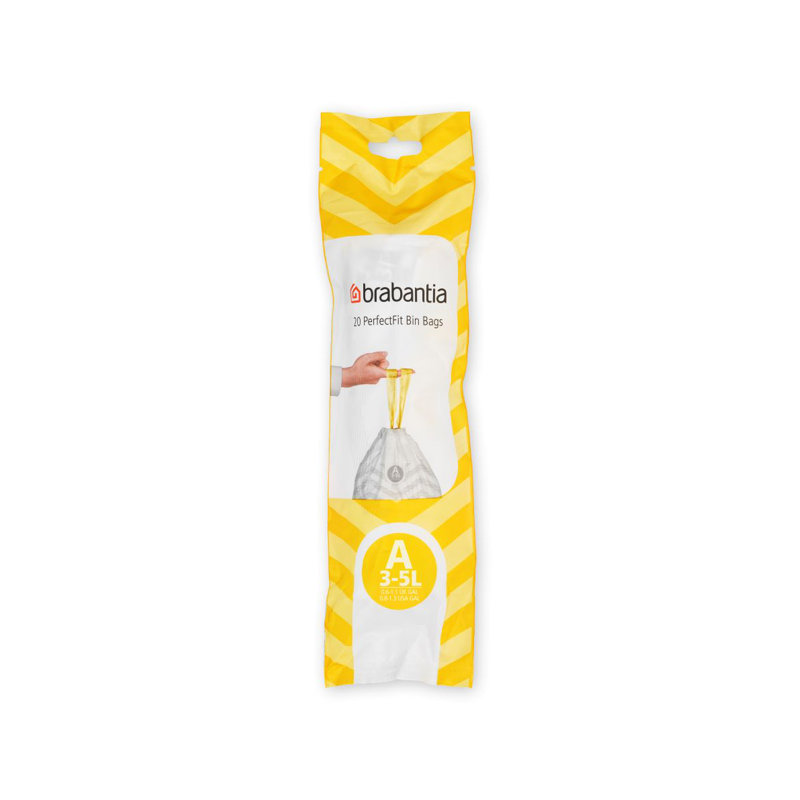Sacs poubelle PerfectFit, code A, 0,8 à 1,3 gallon (3 à 5 litres) (paquet multiple de 200 sacs)