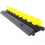 Rampe de protection de câble, bosse de vitesse à 2 canaux, capacité de charge modulaire en caoutchouc de 5500LBS, protection de câble en caoutchouc pour la circulation en voiture, 4 paquets