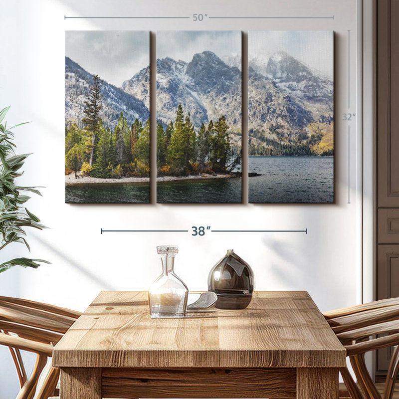 «Jenny Lake Tree Grove» sur toile, H 32 po x l 50 po