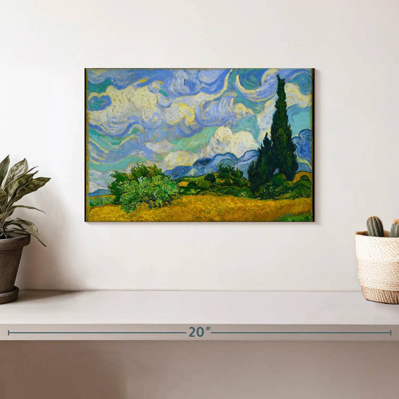 Alvord Wheat Field With Cypresses, 8" H x 12" W