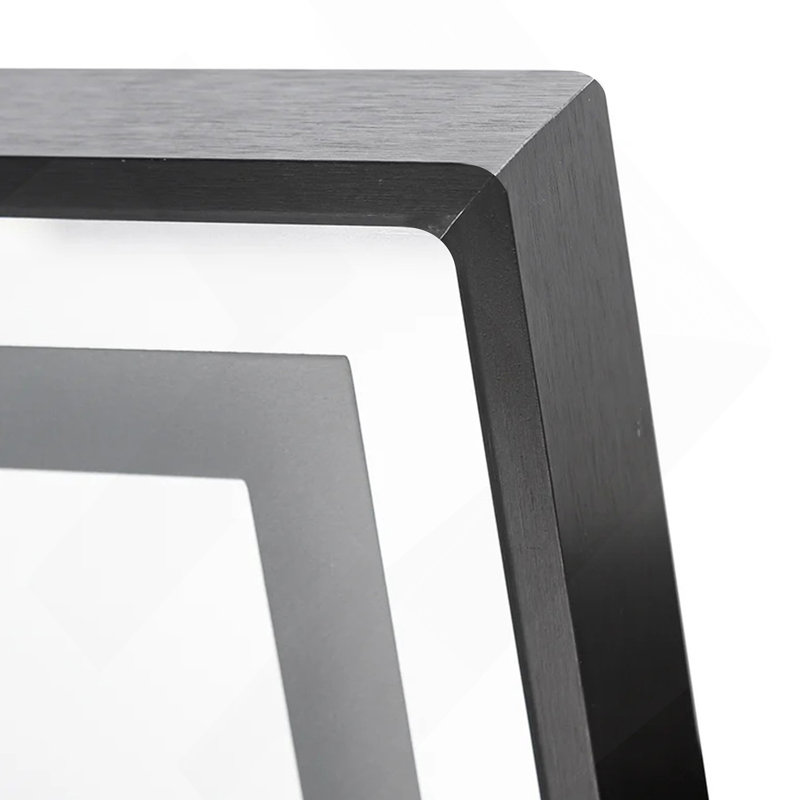 Miroir vertical pleine longueur 64 po x 21 po avec lumière DEL, miroir de sol éclairé avec support, miroir mural à intensité variable avec cadre mince en alliage d'aluminium pleine longueur, noir