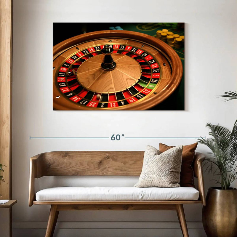 Classic Roulette Table, 30" H x 45" W