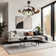 42 Inch Tri Colour Dimming Strip With Remote Control Adjustable Fan Pendant Light