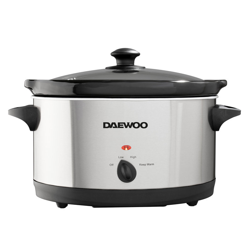 Daewoo Stainless Steel Slow Cooker, 32"H x 25.5"W x 42.5"D