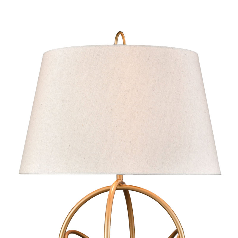 Lampe de table 1 lumière de 26 po de hauteur Morely - or peint Morely, Doré