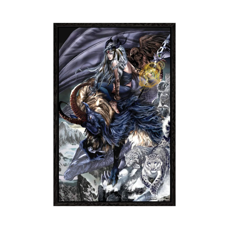 Aries by Ruth Thompson - Gallery-Wrapped Canvas Giclée on Canvas, 101.6 cm H x 66.04 cm W, Black Framed