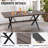 6 Pieces Rectangular Patio Outdoor Dining Sets with Cushion