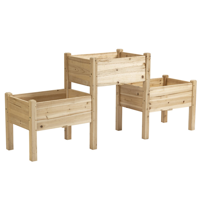 Falkner Wood Raised Garden Bed, Natural