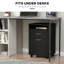 Armoire de rangement mobile, tiroir / armoire, support d'imprimante - noir