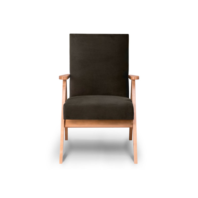 Upholstered Armchair, Brown