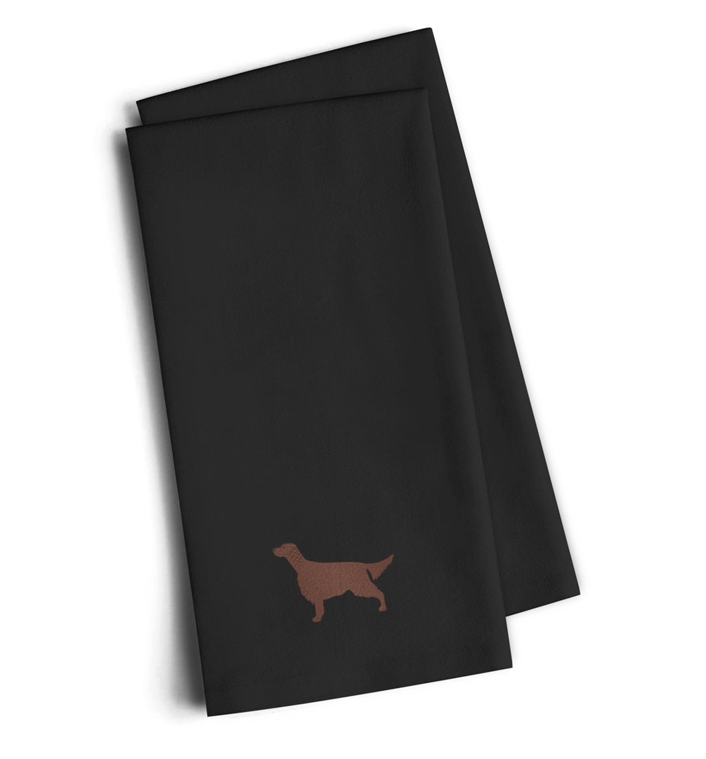 Cotton Embroidered Tea Towel Kitchen Towel (Set of 2) Red Barrel Studio® 