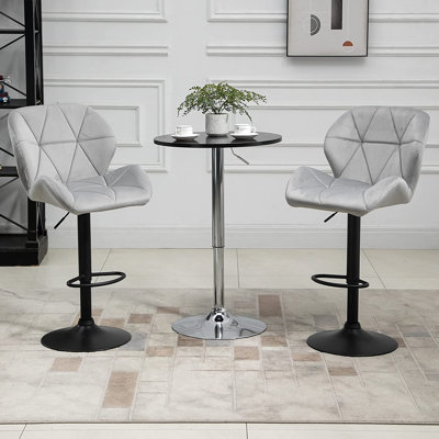 Nussbaum Height Adjustable Swivel Bar Stool