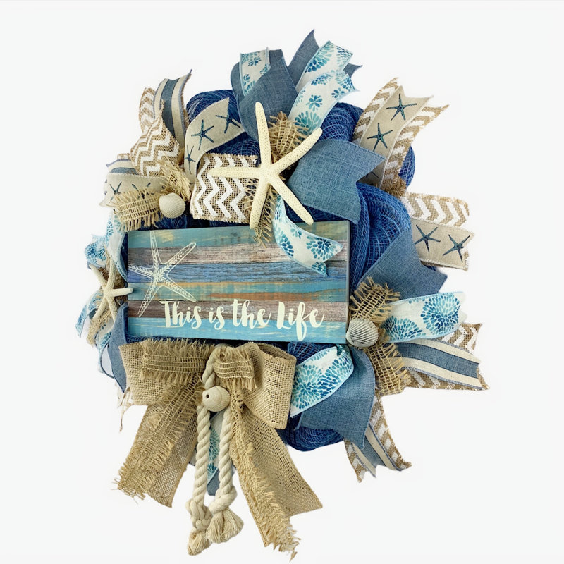 Faux Burlap 16'' Wreath