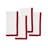 Paris 21" Linen Napkin, 4Pcs Set