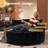 2-piece 58.3" Wide Oversized Round Chaise And Armless Bean Bag Chair Set, Plush Lounge Seating, No Assembly Required-483359639