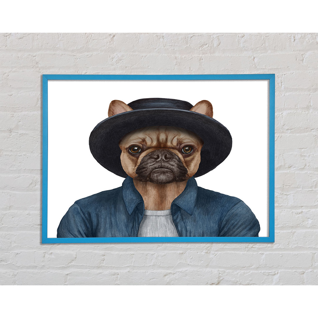 Leinwandbild French Bulldog Hat Dog