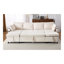 Canapé-lit modulaire 111,8 po avec canapé-lit polyvalent avec grand espace de rangement, deux ports USB et deux porte-gobelets pour le salon, beige