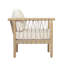 Fauteuil club en bois d'acacia-133604753