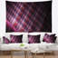 Tapisserie grise en métal abstraite rose foncé-28496635