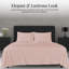 Ensemble de draps en jersey respirant 100% coton jersey | Toutes saisons, rose clair-386538478-386538474