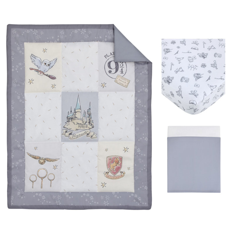 3 Piece Crib Bedding Set