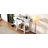 Elegant Retro Console Table With Curved Design And Smooth Glaze For Entryways, Living Rooms And Hallways-1940651354