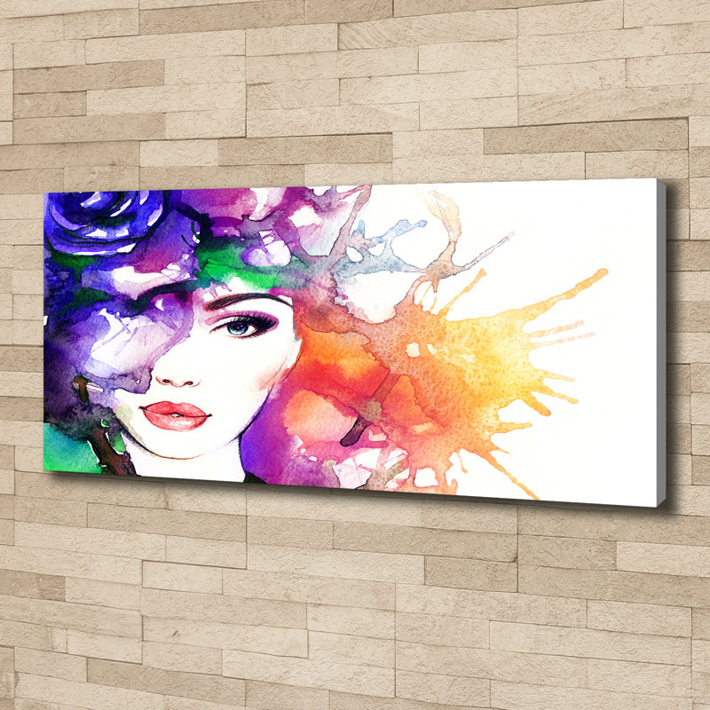 Portrait Of A Woman - Print, Canvas, 50cm H x 125cm W x 2cm D