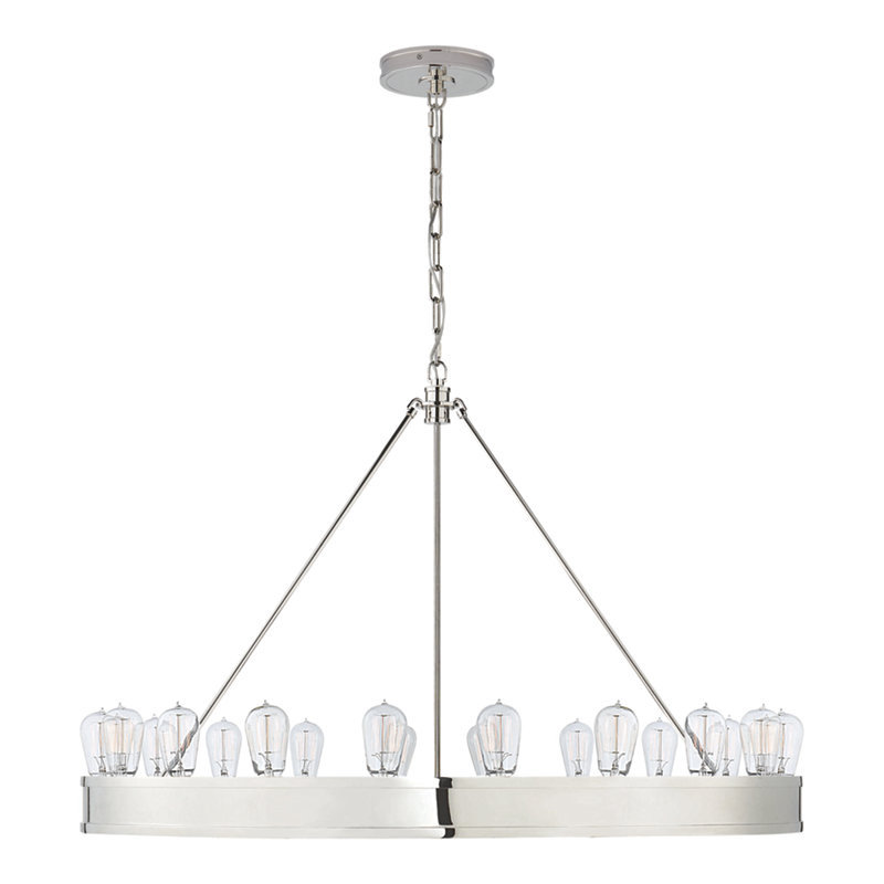 Ralph Lauren Roark 20 Light Chandelier, Polished Nickel
