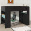 Full-Size Bunk Bed With Height-Adjustable Desk, Complete With Wardrobe And RGB Lighting Choices-96705723