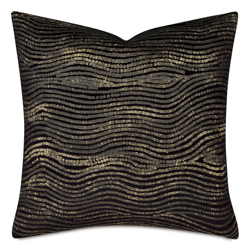 Soiree Metallic Decorative Pillow, Square 24"