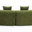 Canapé courbé désossé, canapé modulaire à compression de 110 po, vert haute densité, canapé-lit pour salon, salon, appartement, chenille-129880658