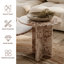 Table basse ronde en marbre 2 pièces pour salon-1266367676