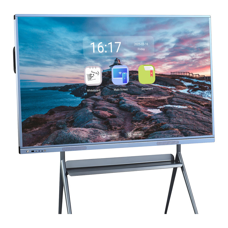 Smart TV JYXCN de 65 pouces avec télécommande infrarouge et profils multi-utilisateurs Système à double OS et multi-touch pour le salon, le bureau et la chambre à coucher