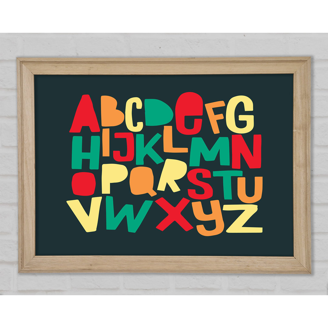 Das Alphabet Modern Gerahmter Druck