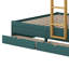 Lit superposé avec tiroirs de rangement et garde-robe, structure de lit superposé en bois avec échelle et garde-corps-335537069
