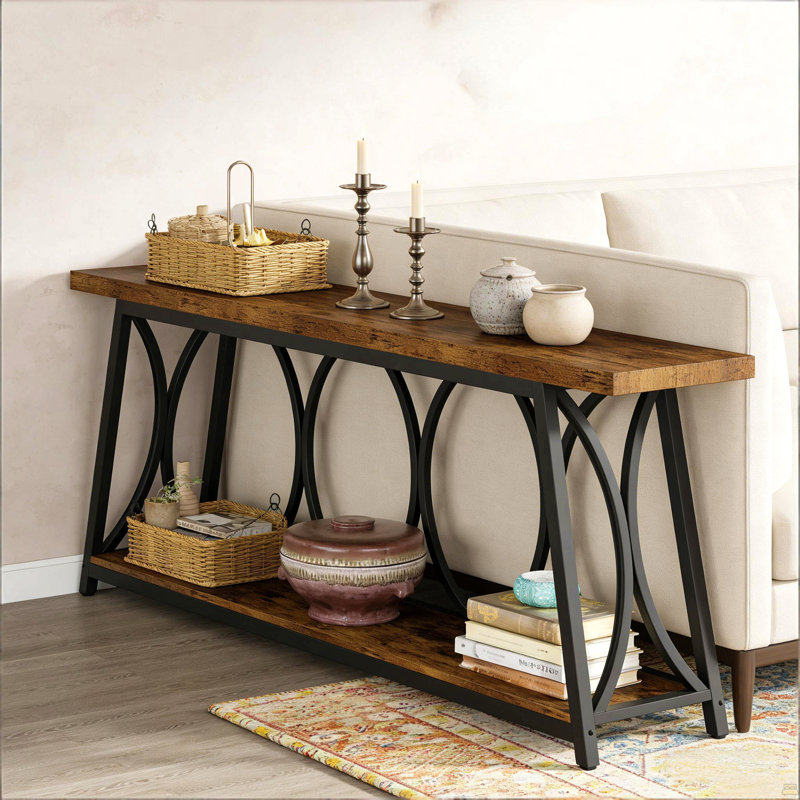 Hall Table,Vintage Console Table,Sturdy Sofa Table
