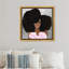 Mode et glamour, portrait de femme et de cheveux - Impression sur toile-51240254-51240256