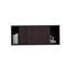 Armoire de rangement murale en noyer teint