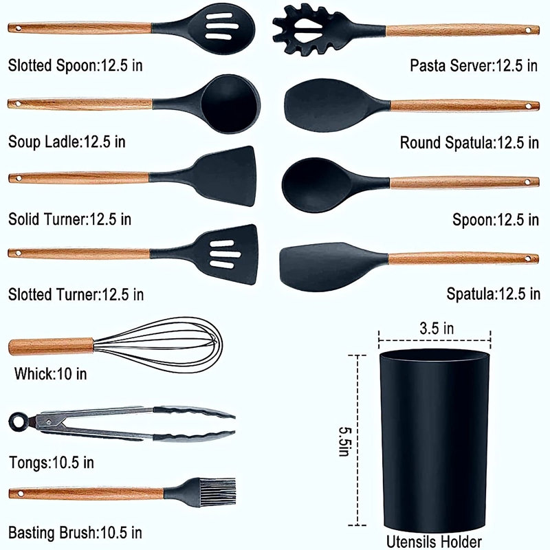 Artechworks 12 Utensil Set, Grey