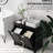 Dual Tilt Out Laundry Hamper Cabinet, Bathroom. 2 For Washroom Storage, Black Floor Cabinet. Spacious Towel Accommodation. Separate Storage & Dark Items. Made, Water-. Toppling Feature.