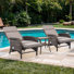 Valierius Outdoor Chaise Lounge Chair Set With Side Table For Poolside, Patio & Deck
