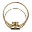 Metal Candle Holders, Set of Two, Gold, Decorative Centerpiece, Crafted with Metal Accents