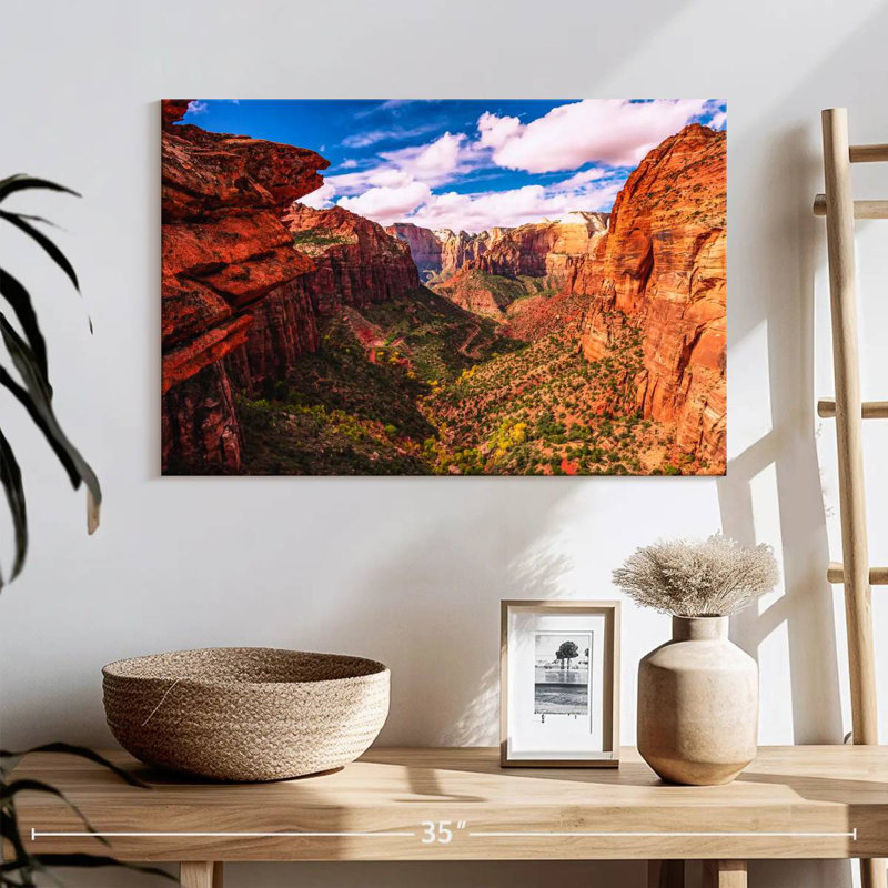 Vue sur la montagne du parc national Alvord Zion, H 16 po x l 24 po
