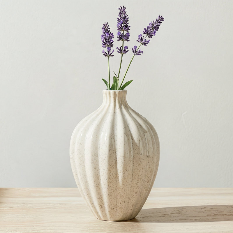Vase en céramique 6 po, 6 inch, Blanc
