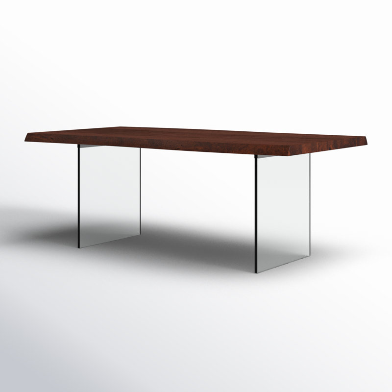 Colin Acacia Solid Wood Top Dining Table, Americano, 29.75"H x 79"L x 40"W