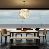 6 pieces Extendable Dining Table Set with bench