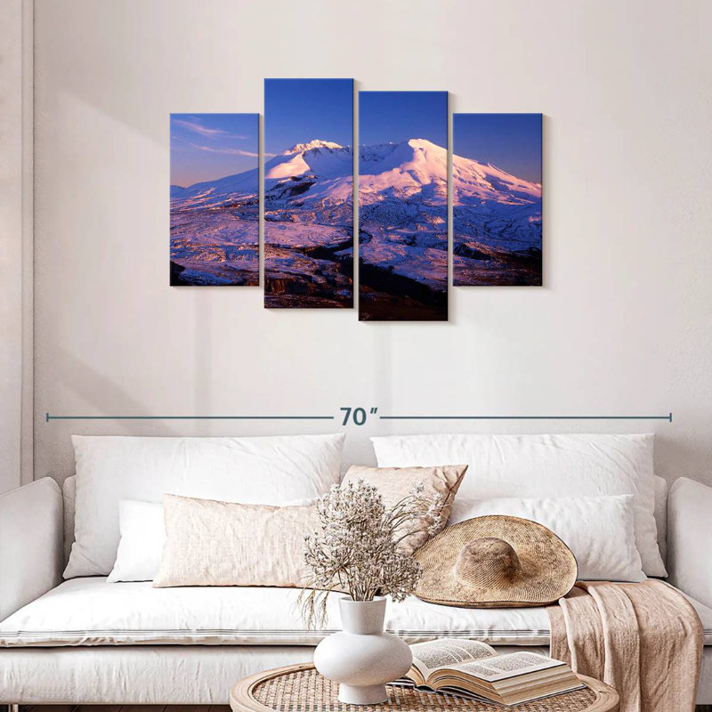 Alvord Mount St. Helens Alpenglow, H 27 po x l 43 po