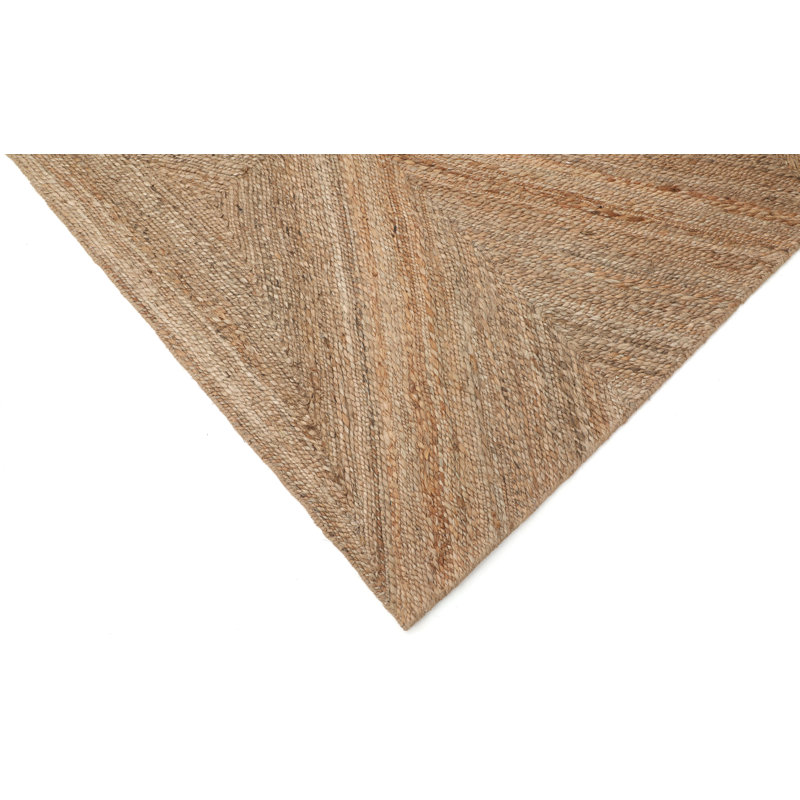 Tapis naturel tressé à la main Bovin, Rectangle 5 pi x 8 pi